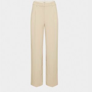 Butter Yellow Aritzia The Effortless Pant in CruiseLinen